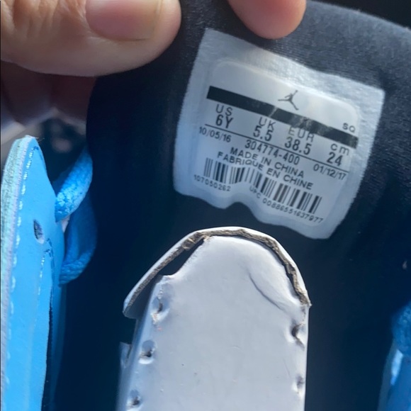 Jordan 23’s Baby Blue 2017 size 6